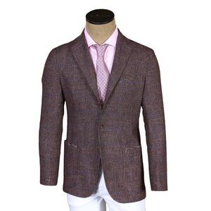 Sartorio Plaid Wool-Cotton Sport Jacket